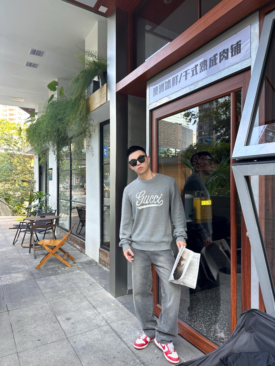 Gucci 구찌 로고 인타르시아 울 니트 스웨터 3