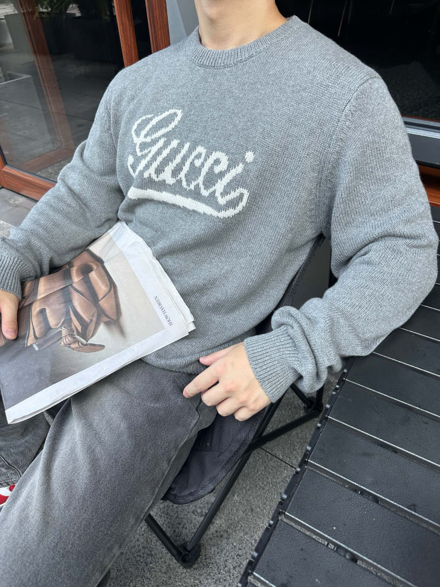 Gucci 구찌 로고 인타르시아 울 니트 스웨터 7