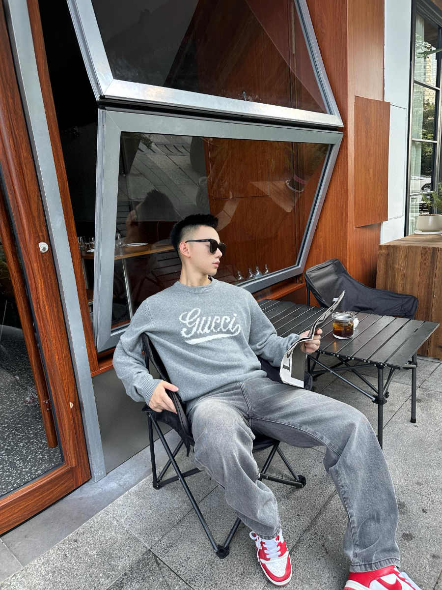 Gucci 구찌 로고 인타르시아 울 니트 스웨터 8