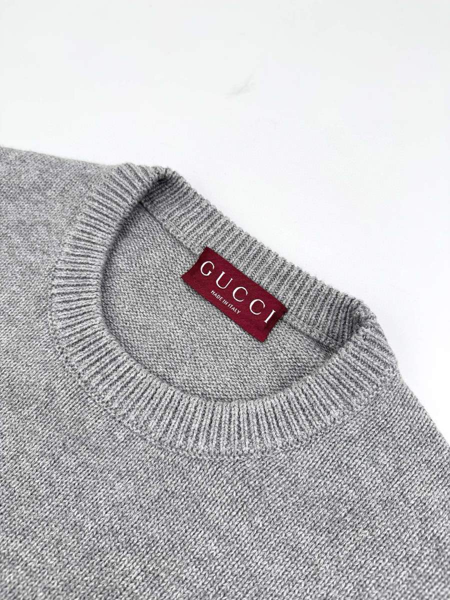 Gucci 구찌 로고 인타르시아 울 니트 스웨터 14