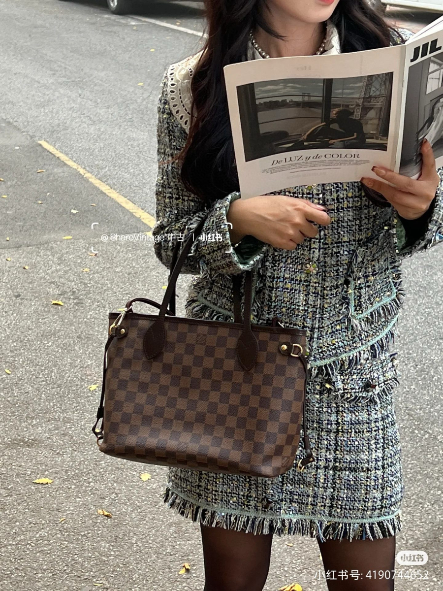 Louis Vuitton 루이비통 네버풀 PM 토트백 (다미에 에벤) 29cm N41359 1