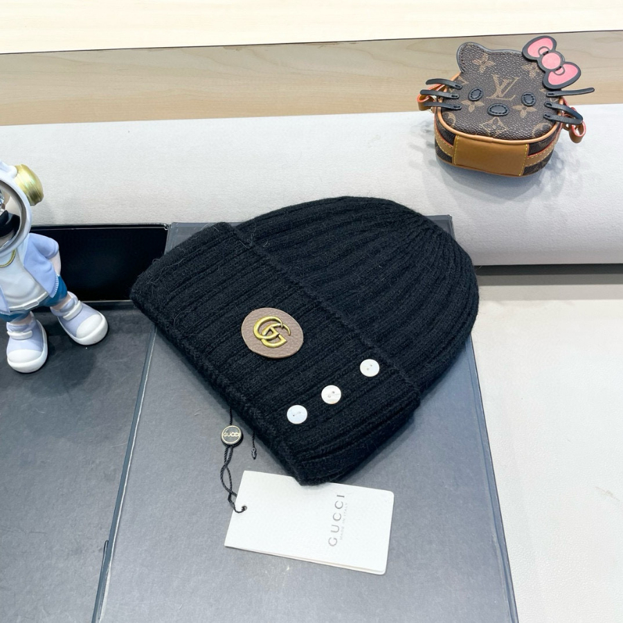 Gucci 구찌 GG 로고 골지 니트 비니 – 남녀공용 울 혼방 겨울모자 2