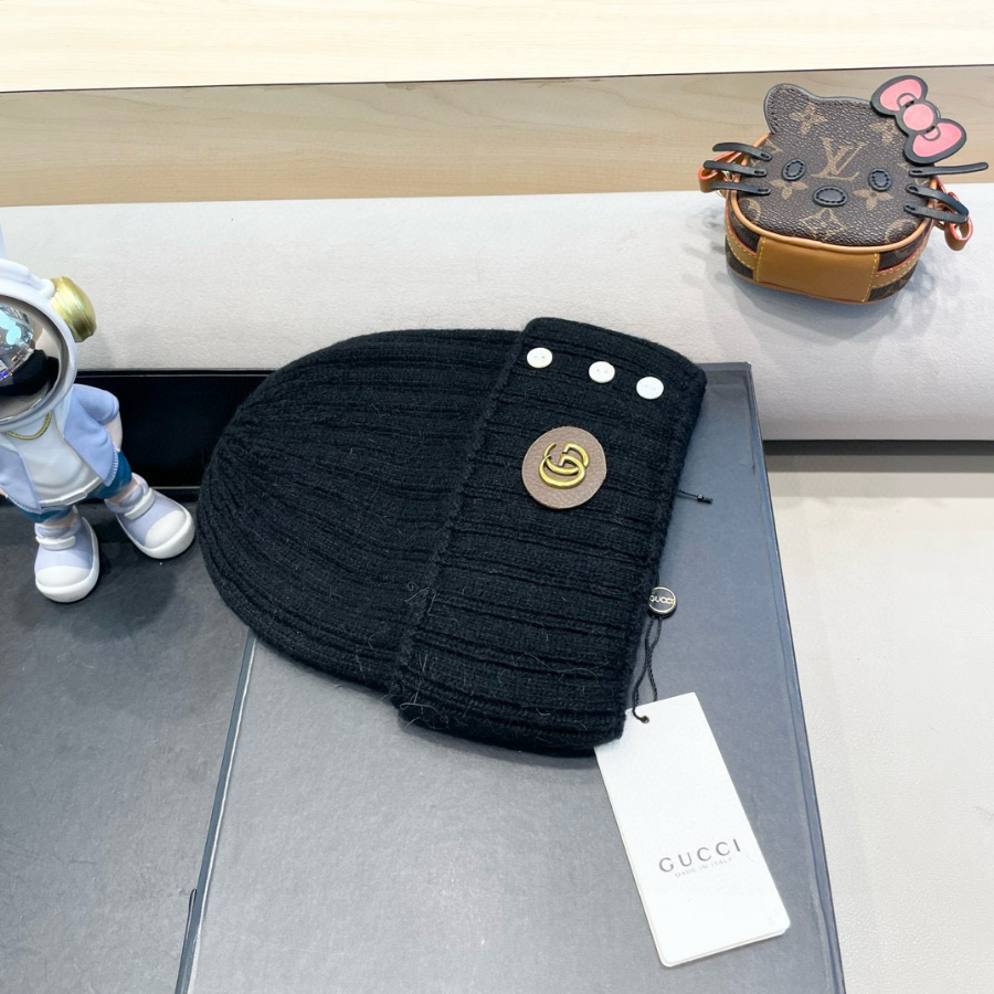 Gucci 구찌 GG 로고 골지 니트 비니 – 남녀공용 울 혼방 겨울모자 3