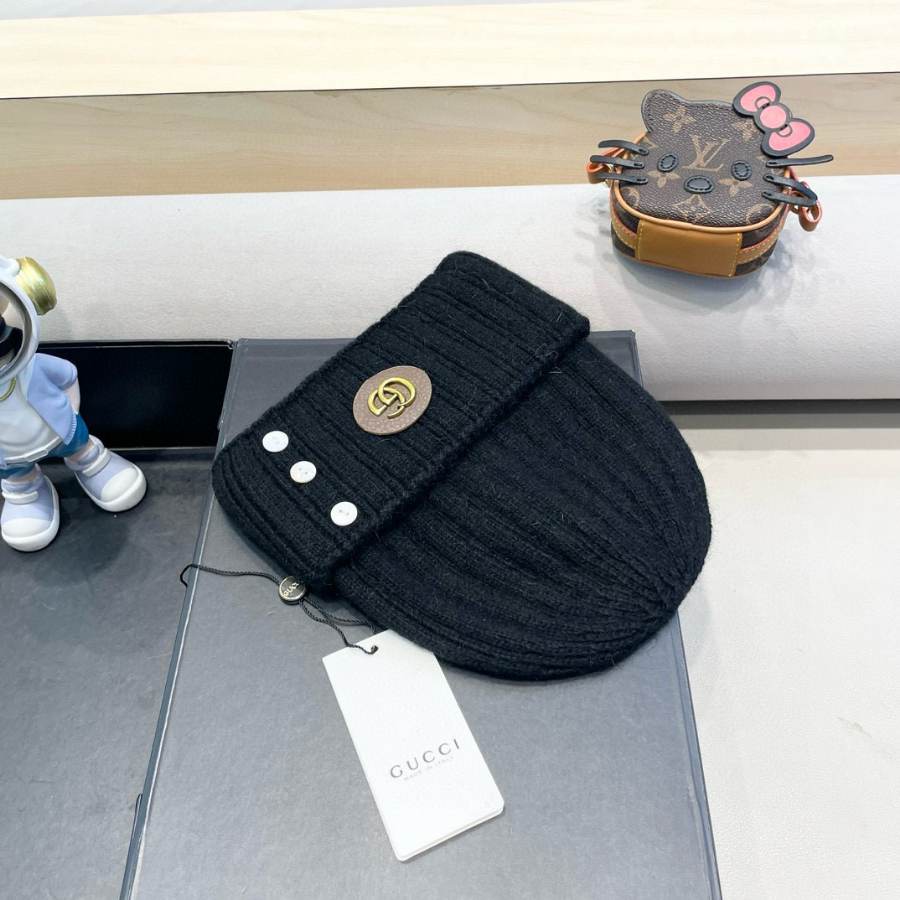 Gucci 구찌 GG 로고 골지 니트 비니 – 남녀공용 울 혼방 겨울모자 8