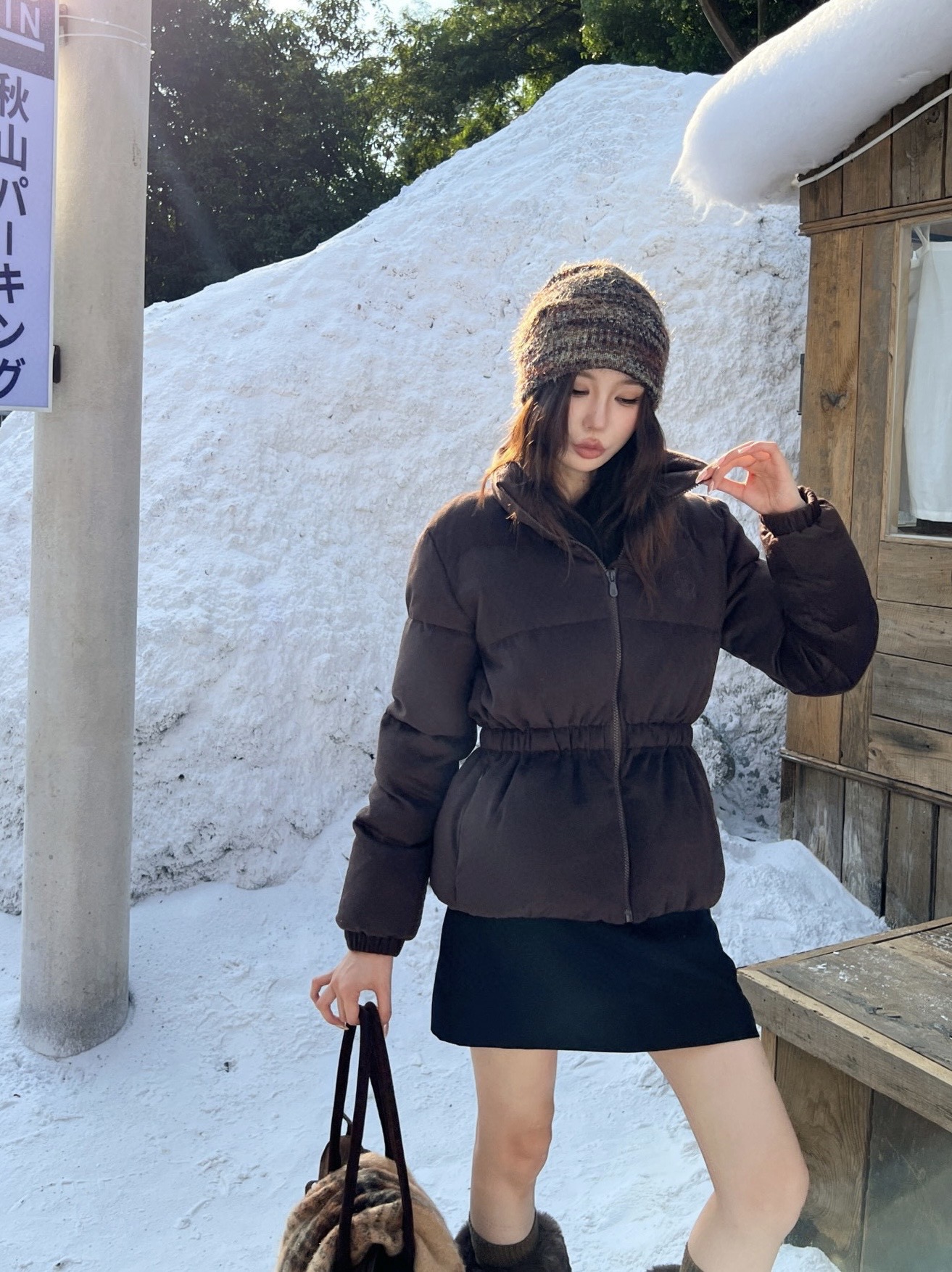 Brunello Cucinelli 브루넬로 쿠치넬리 2025 가을·겨울 여성 하이넥 허리 스트링 구스다운 점퍼 8