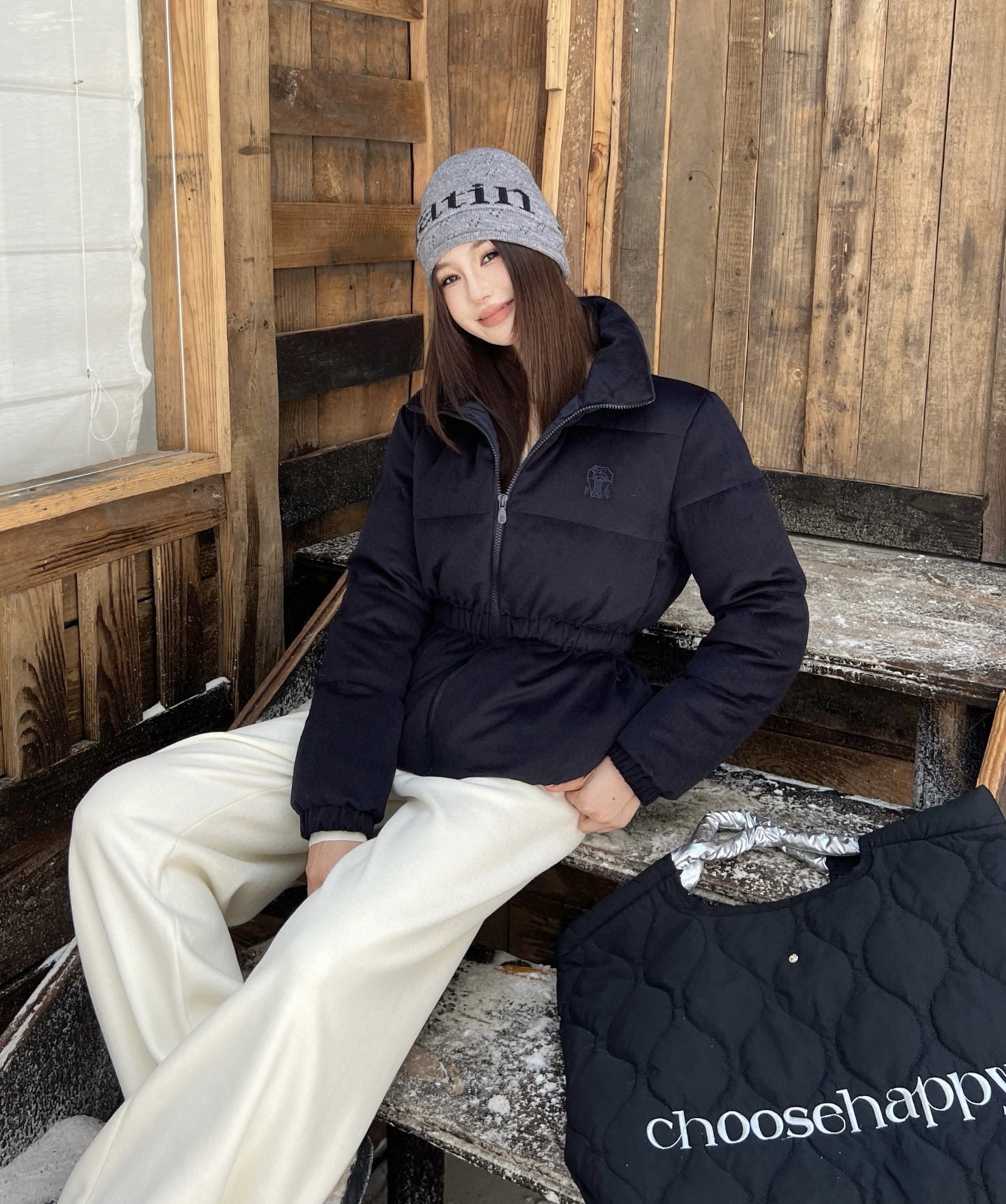 Brunello Cucinelli 브루넬로 쿠치넬리 2025 가을·겨울 여성 하이넥 허리 스트링 구스다운 점퍼 6