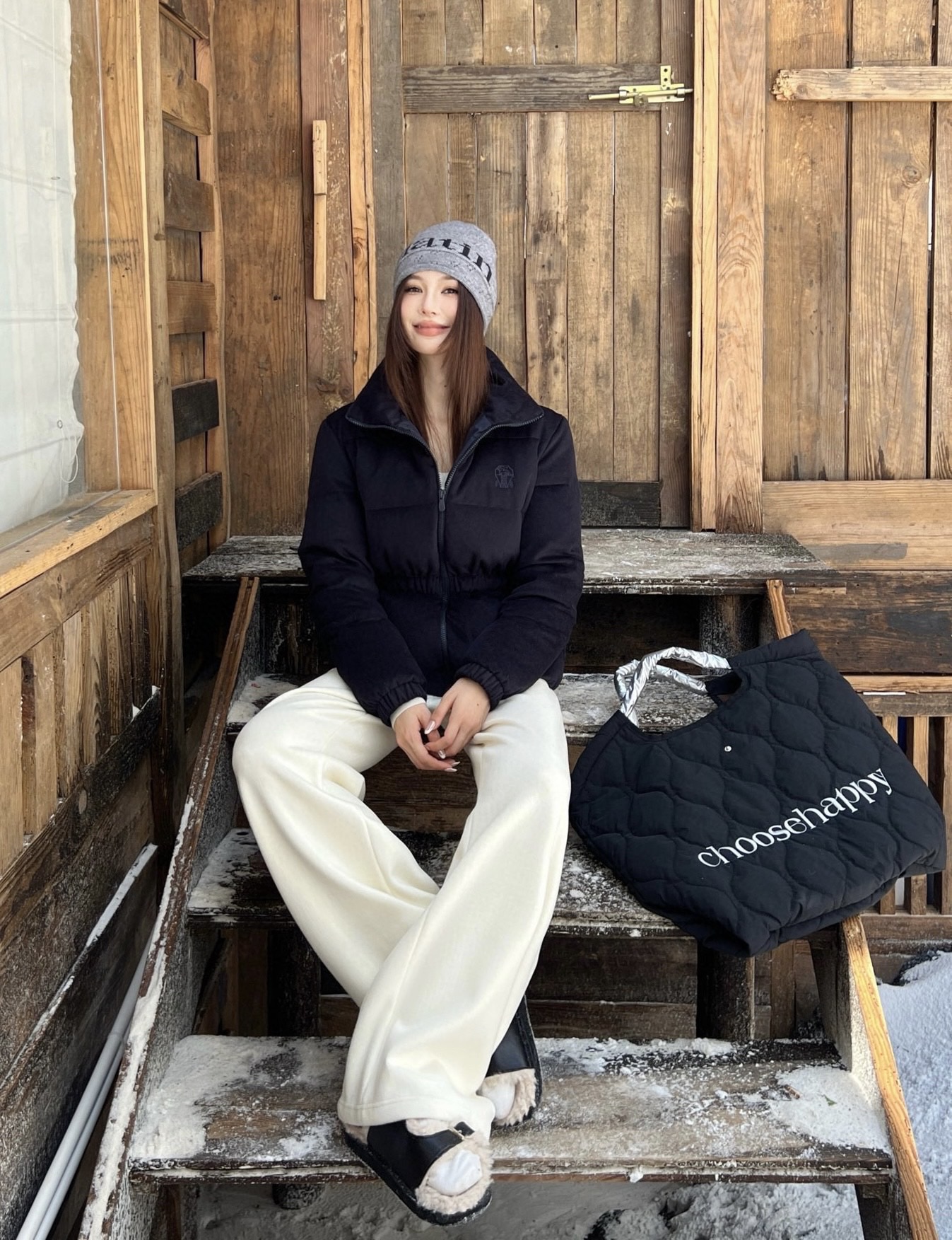 Brunello Cucinelli 브루넬로 쿠치넬리 2025 가을·겨울 여성 하이넥 허리 스트링 구스다운 점퍼 5