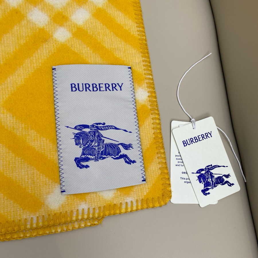 BURBERRY 버버리 클래식 체크 양모 머플러 옐로우 6