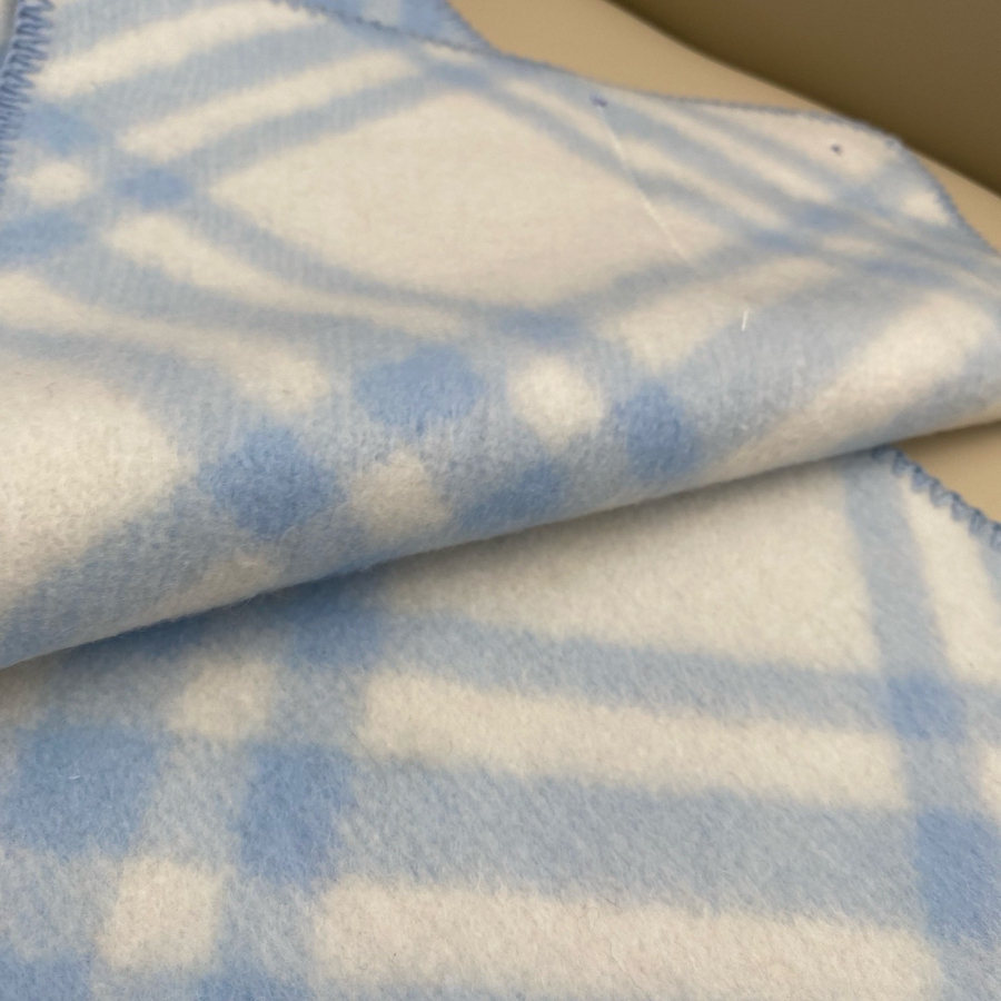 BURBERRY 버버리 클래식 체크 양모 머플러 스카이 7