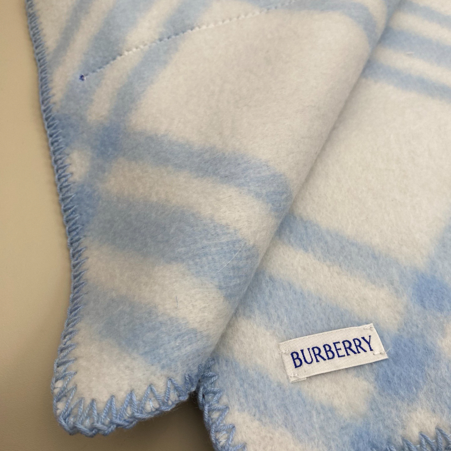 BURBERRY 버버리 클래식 체크 양모 머플러 스카이 8