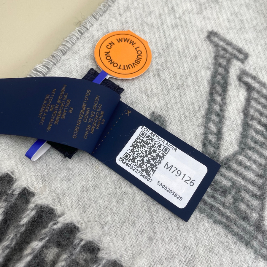 LOUIS VUITTON 루이비통 모노그램 머플러 그레이 5