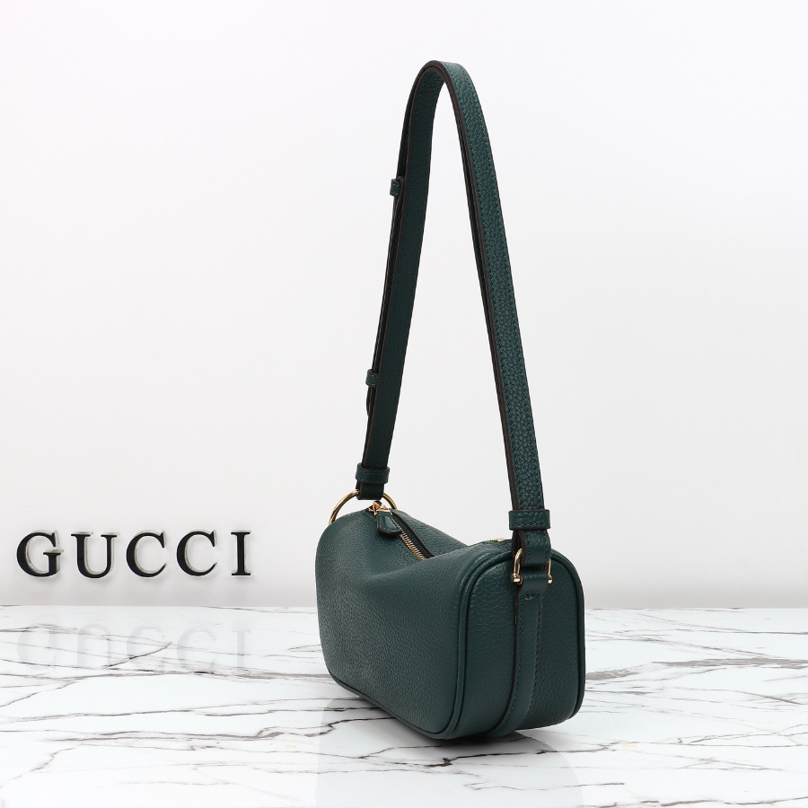 GUCCI 구찌 Half Horsebit 숄더백 19.5cm 다크그린 2