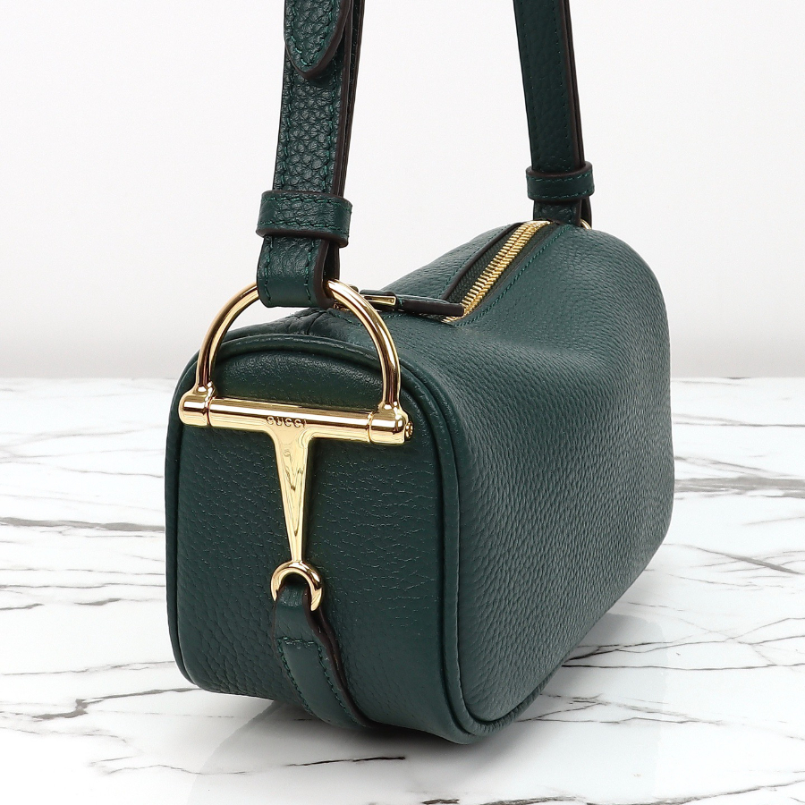 GUCCI 구찌 Half Horsebit 숄더백 19.5cm 다크그린 4