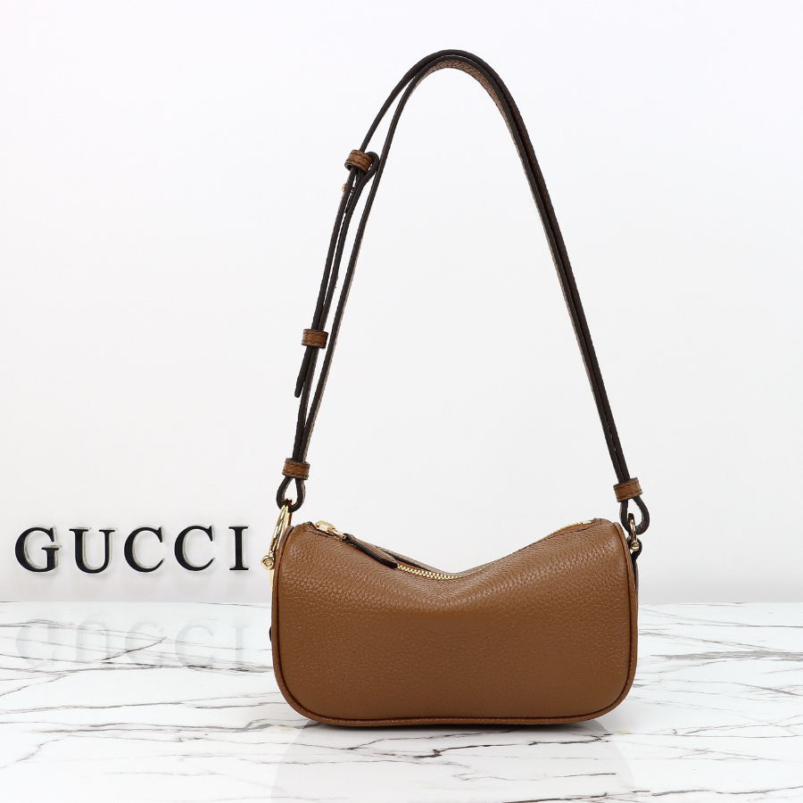 GUCCI 구찌 Half Horsebit 숄더백 19.5cm 브라운 1