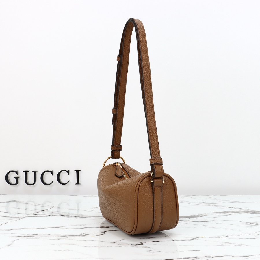 GUCCI 구찌 Half Horsebit 숄더백 19.5cm 브라운 2