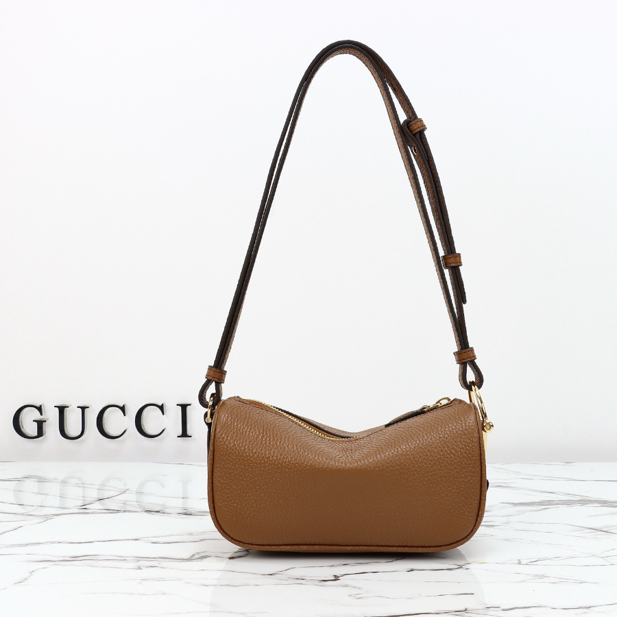 GUCCI 구찌 Half Horsebit 숄더백 19.5cm 브라운 3