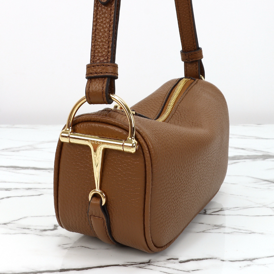 GUCCI 구찌 Half Horsebit 숄더백 19.5cm 브라운 5