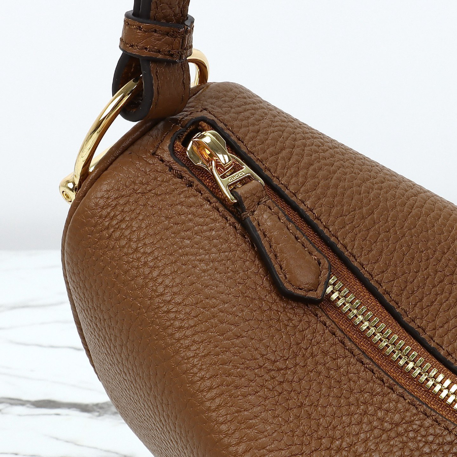 GUCCI 구찌 Half Horsebit 숄더백 19.5cm 브라운 6