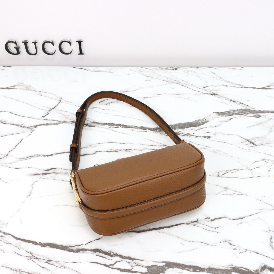 GUCCI 구찌 Half Horsebit 숄더백 19.5cm 브라운 8