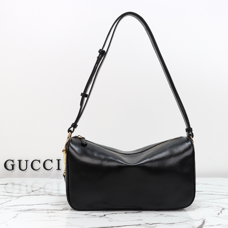 GUCCI 구찌 Half Horsebit 숄더백 31.5cm 블랙 1