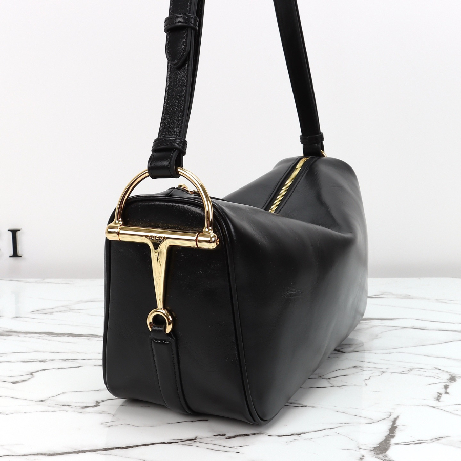 GUCCI 구찌 Half Horsebit 숄더백 31.5cm 블랙 4