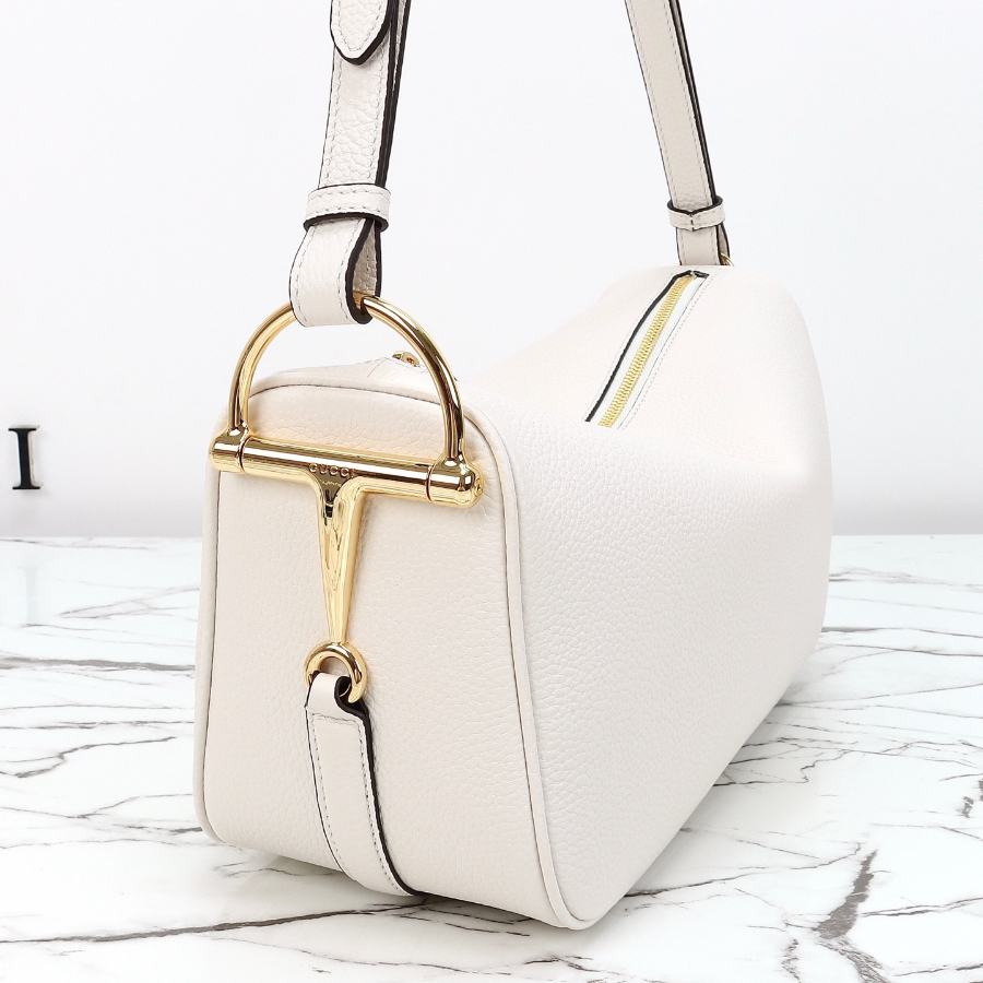GUCCI 구찌 Half Horsebit 숄더백 31.5cm 화이트 5