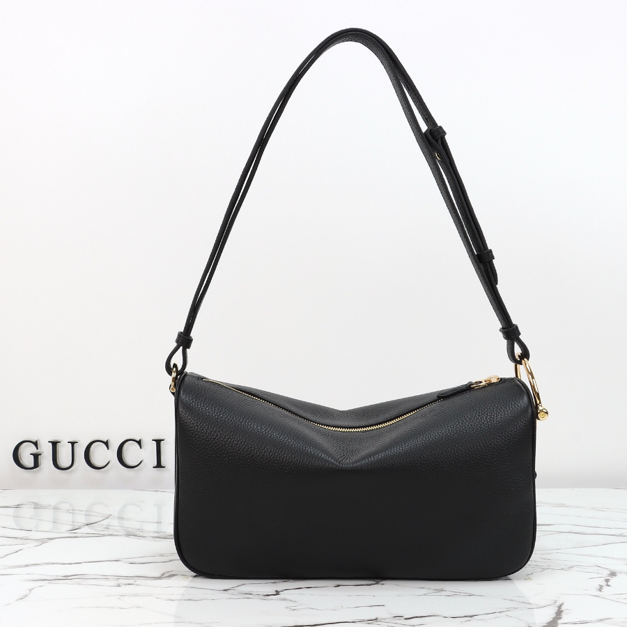 GUCCI 구찌 Half Horsebit 숄더백 31.5cm 카프레더블랙 6
