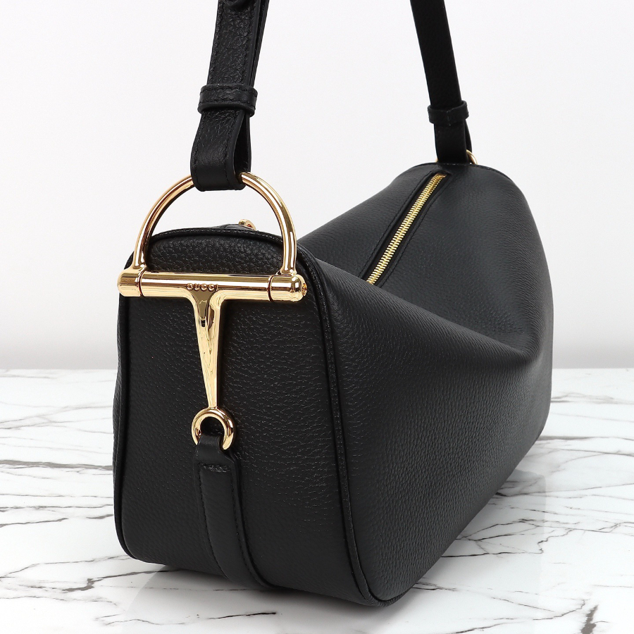 GUCCI 구찌 Half Horsebit 숄더백 31.5cm 카프레더블랙 8