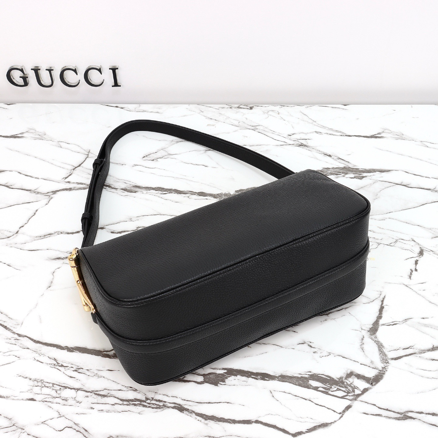 GUCCI 구찌 Half Horsebit 숄더백 31.5cm 카프레더블랙 11