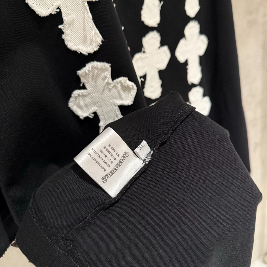 CHROME HEARTS 크롬하츠 FW2023 자수 패치 반팔 티셔츠 블랙 7