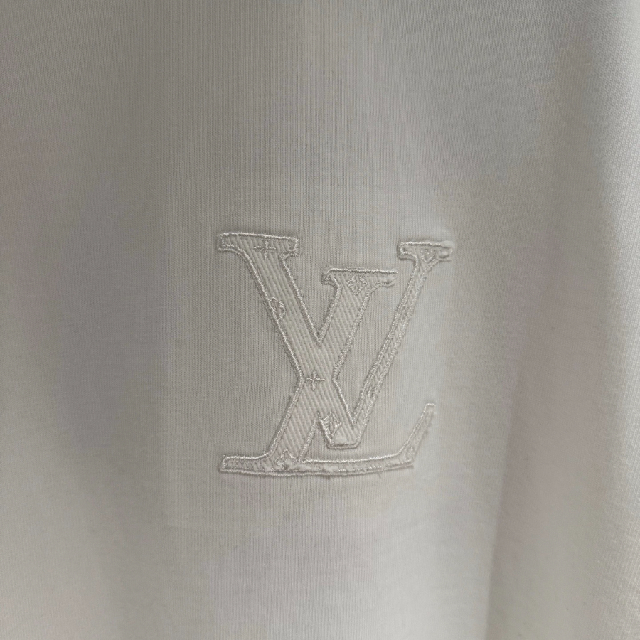 LOUIS VUITTON 루이비통 SS2023 자수 로고 반팔 티셔츠 화이트 6