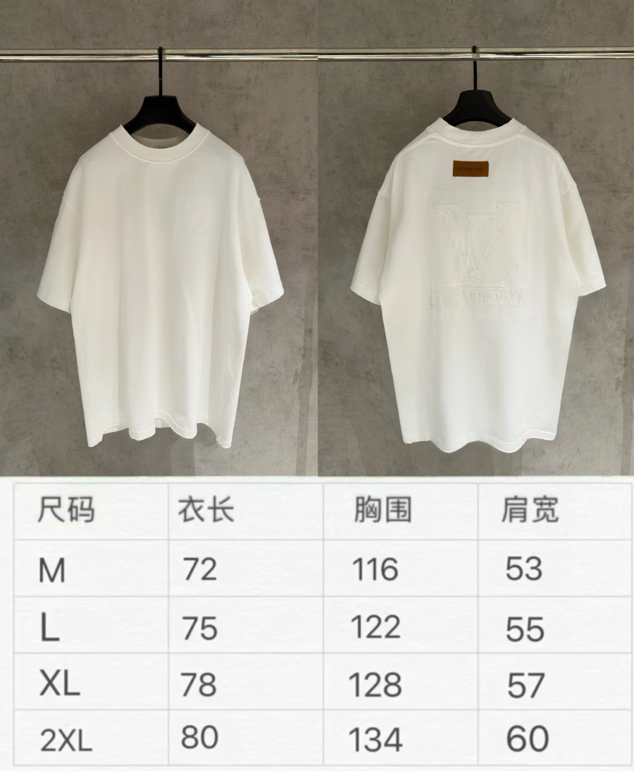 LOUIS VUITTON 루이비통 SS2023 자수 로고 반팔 티셔츠 화이트 9