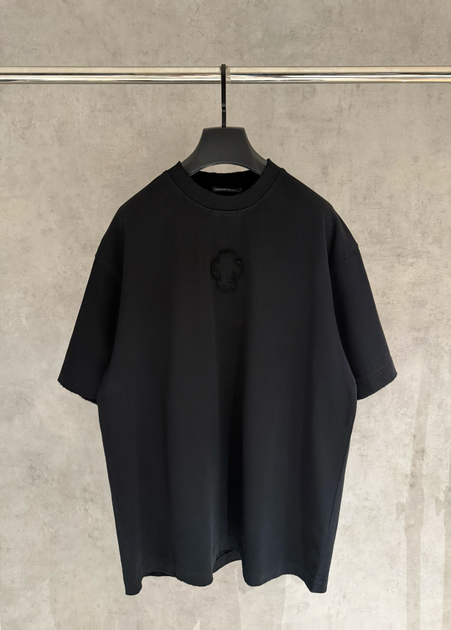 CHROME HEARTS 크롬하츠 SS2023 자수 디테일 반팔 티셔츠 블랙 1
