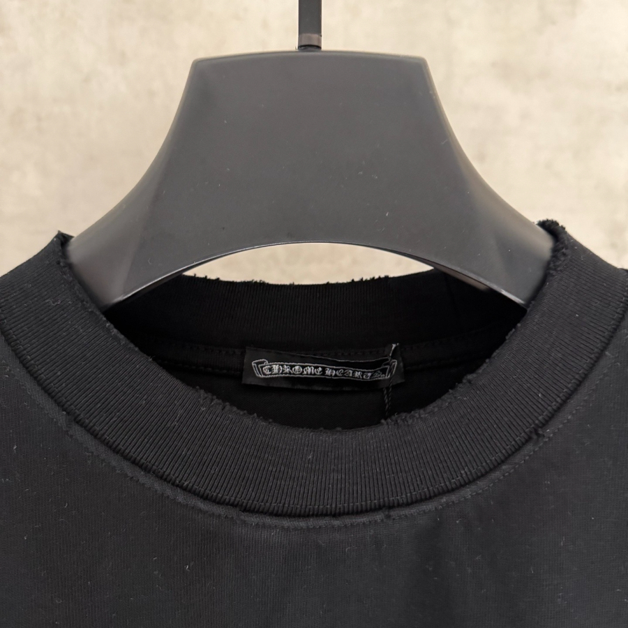 CHROME HEARTS 크롬하츠 SS2023 자수 디테일 반팔 티셔츠 블랙 5