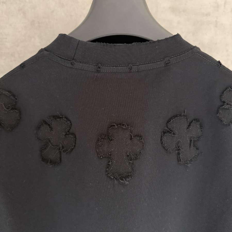 CHROME HEARTS 크롬하츠 SS2023 자수 디테일 반팔 티셔츠 블랙 7