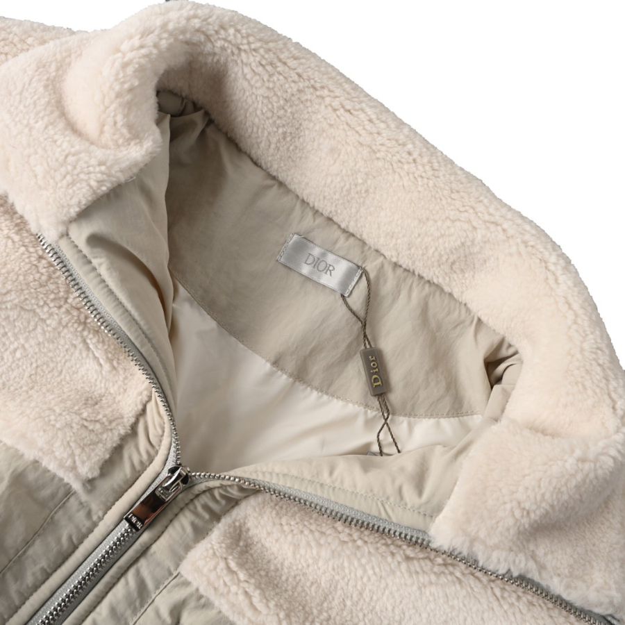 DIOR 디올 FW2025 니트 패치워크 재킷 베이지 4