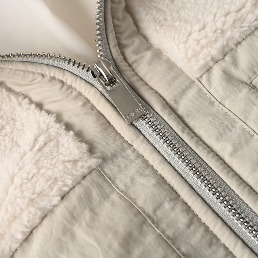 DIOR 디올 FW2025 니트 패치워크 재킷 베이지 5