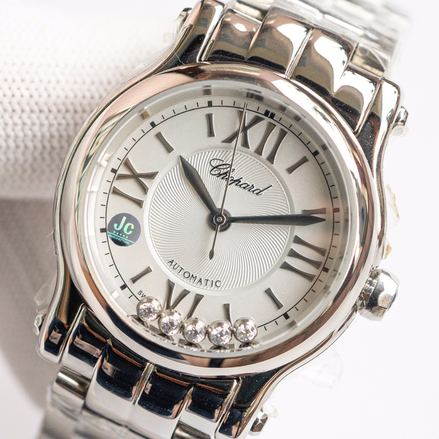 Chopard Happy Diamonds  쇼파드 해피 다이아몬드 오토매틱 브레이슬릿 실버 3