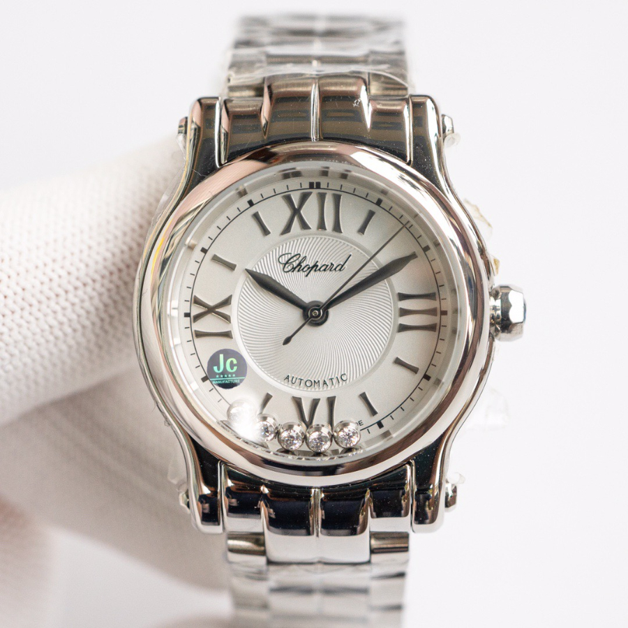 Chopard Happy Diamonds  쇼파드 해피 다이아몬드 오토매틱 브레이슬릿 실버 4