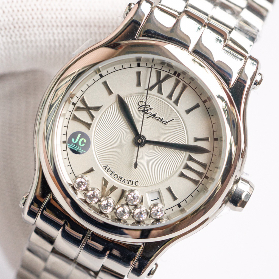 Chopard Happy Diamonds  쇼파드 해피 다이아몬드 오토매틱 브레이슬릿 실버 6