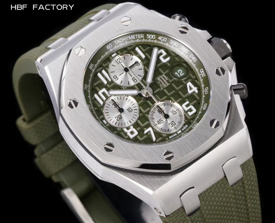 Audemars Piguet Royal Oak Chronograph 오데마 피게 로열 오크 크로노그래프 26238 실버카키 3