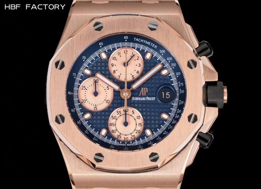 Audemars Piguet Royal Oak Chronograph 오데마 피게 로열 오크 크로노그래프 26238 골드네이비 2