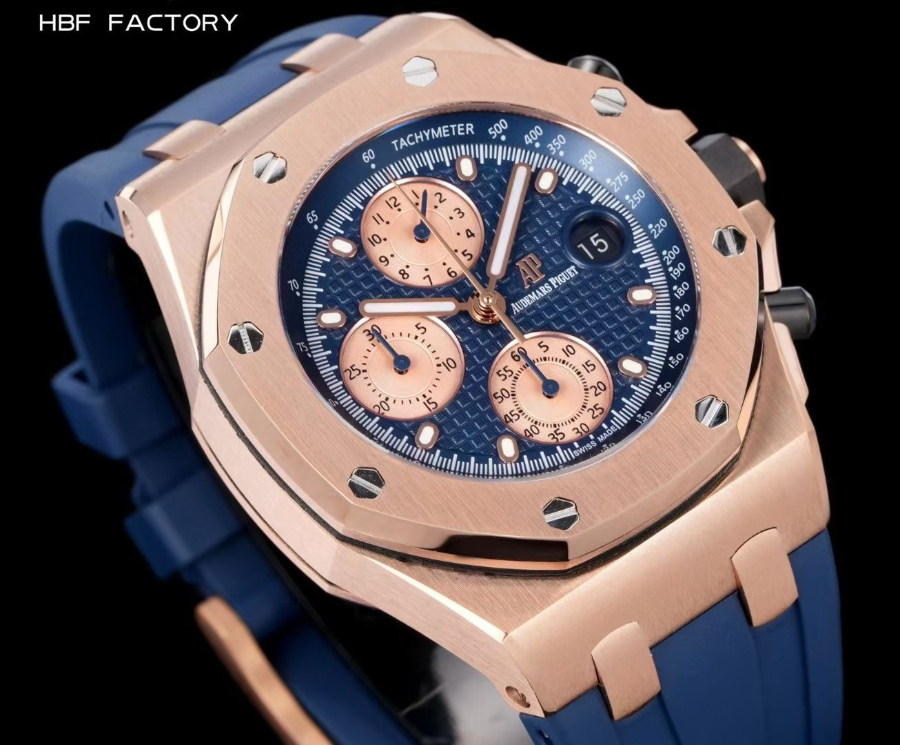 Audemars Piguet Royal Oak Chronograph 오데마 피게 로열 오크 크로노그래프 26238 골드네이비 4