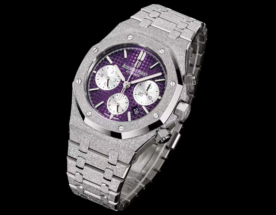 Audemars Piguet Royal Oak Chronograph 41mm Purple Dial 오데마 피게 로얄 오크 크로노그래프 41mm 퍼플 다이얼 4