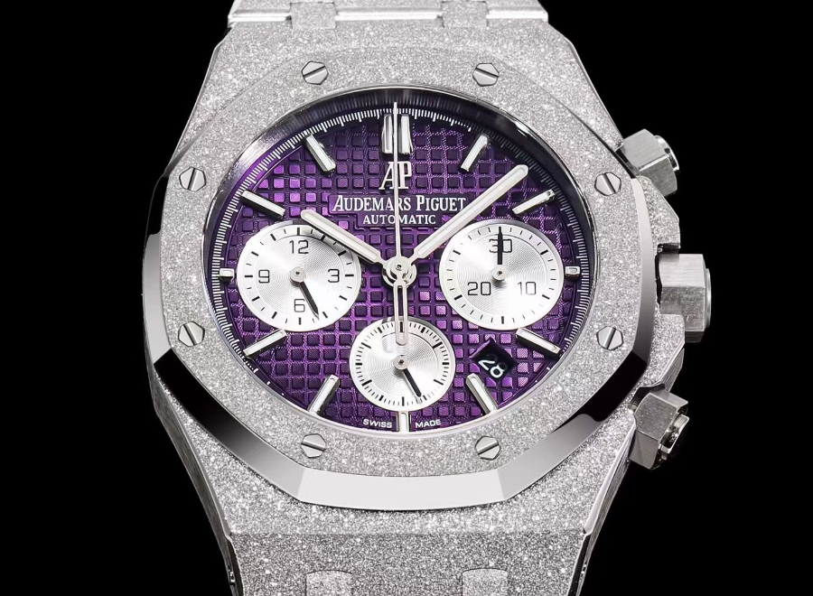 Audemars Piguet Royal Oak Chronograph 41mm Purple Dial 오데마 피게 로얄 오크 크로노그래프 41mm 퍼플 다이얼 5