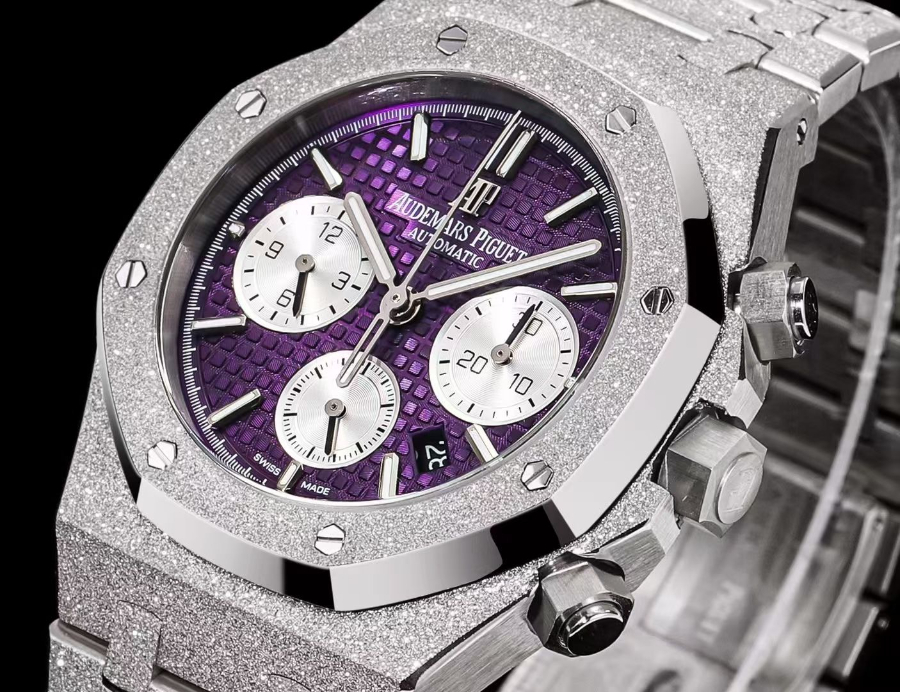 Audemars Piguet Royal Oak Chronograph 41mm Purple Dial 오데마 피게 로얄 오크 크로노그래프 41mm 퍼플 다이얼 6