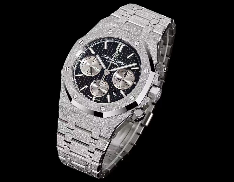 Audemars Piguet Royal Oak Chronograph 41mm Purple Dial 오데마 피게 로얄 오크 크로노그래프 41mm 블랙 다이얼 4