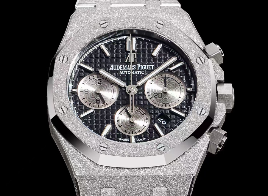 Audemars Piguet Royal Oak Chronograph 41mm Purple Dial 오데마 피게 로얄 오크 크로노그래프 41mm 블랙 다이얼 5