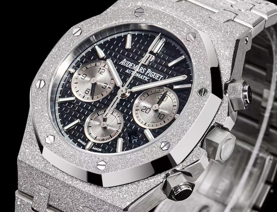 Audemars Piguet Royal Oak Chronograph 41mm Purple Dial 오데마 피게 로얄 오크 크로노그래프 41mm 블랙 다이얼 6