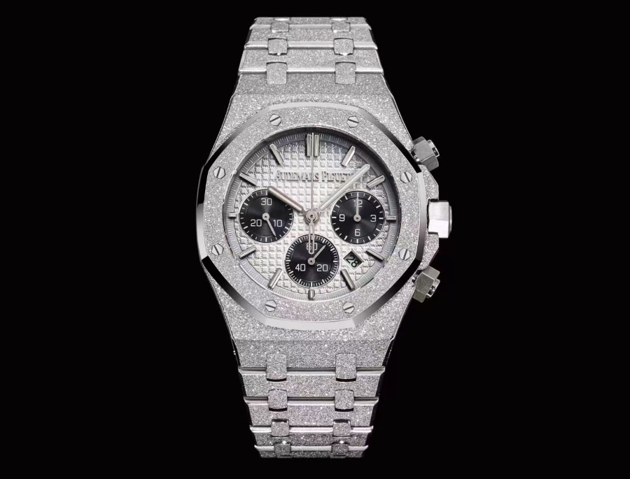 Audemars Piguet Royal Oak Chronograph 41mm Purple Dial 오데마 피게 로얄 오크 크로노그래프 41mm 실버 다이얼 3